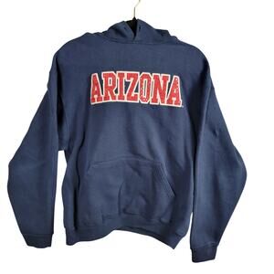 Vintage University Arizona Hoodie Navy Blue Large Pre-Owned College Callout 134